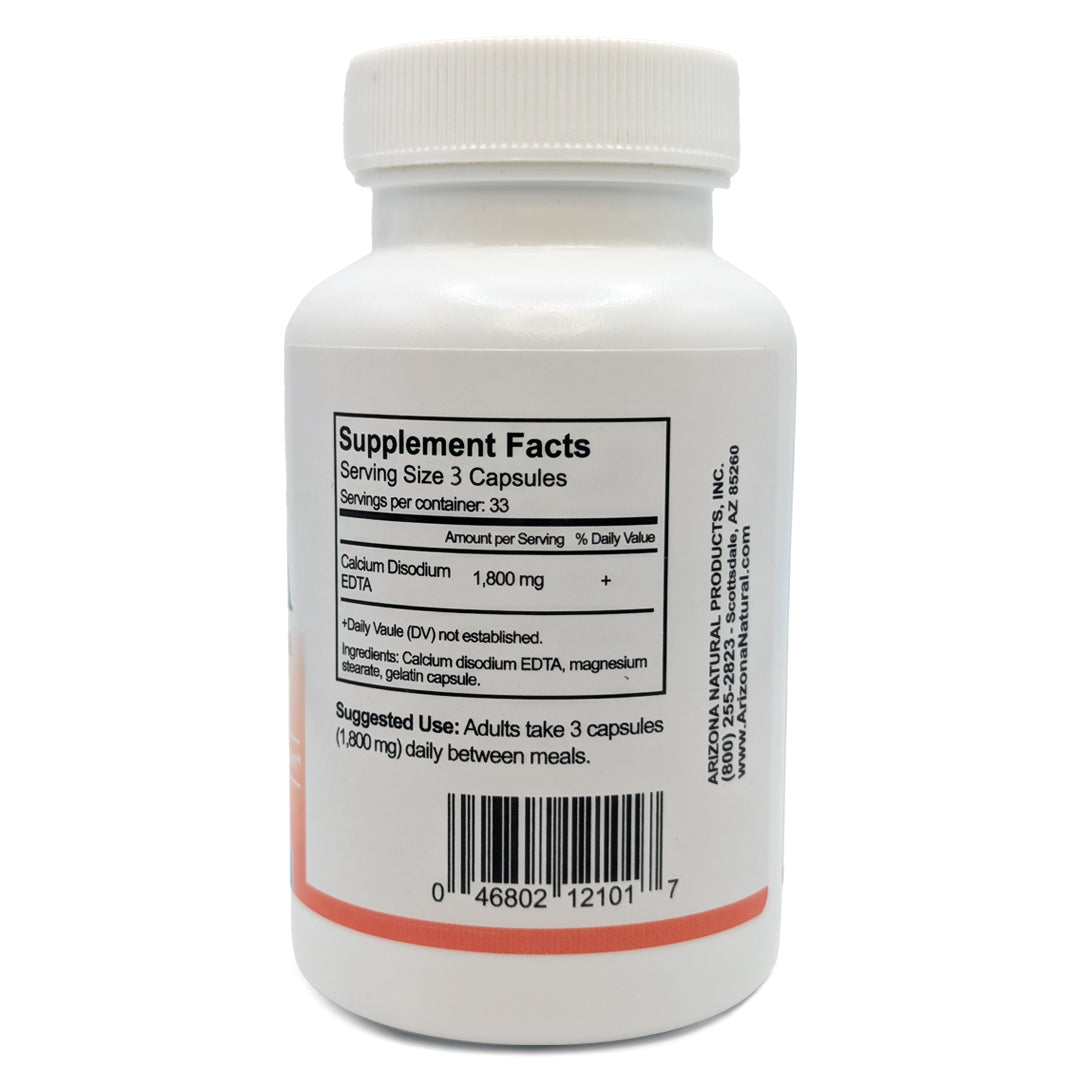 Arizona Natural EDTA (calcium disodium) - 1,800mg daily - 100 capsules
