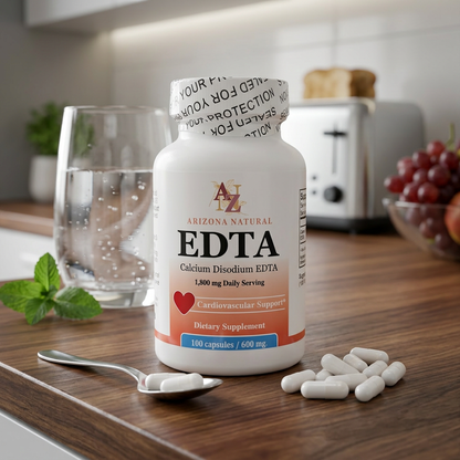Arizona Natural EDTA (calcium disodium) - 1,800mg daily - 100 capsules