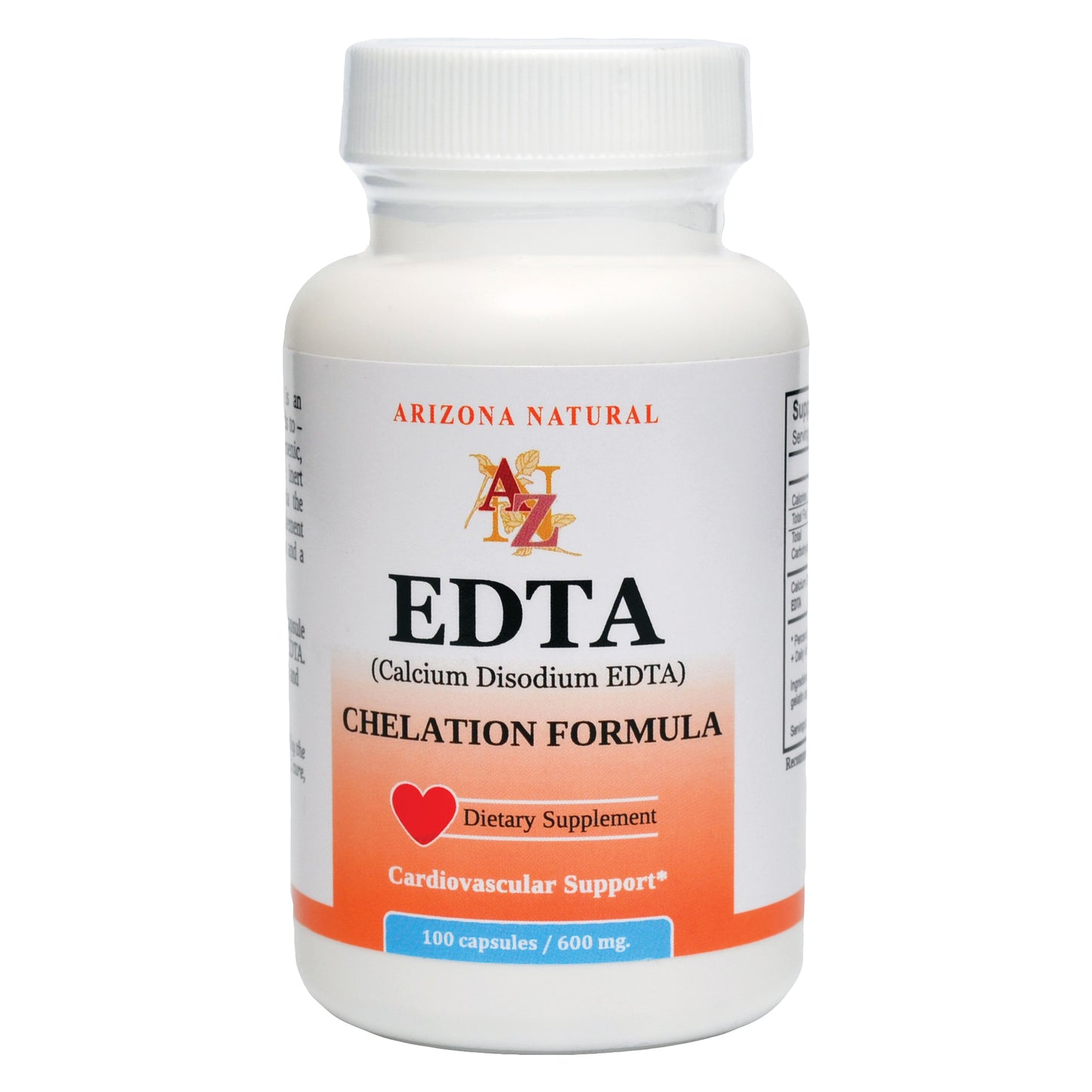 EDTA (calcium disodium) - 1,800mg daily - 100 capsules