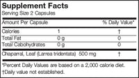Chaparral (Larrea tridentata) - NDGA Supplement - 500mg Capsules